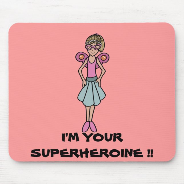 My superheroine mouse mat (Front)