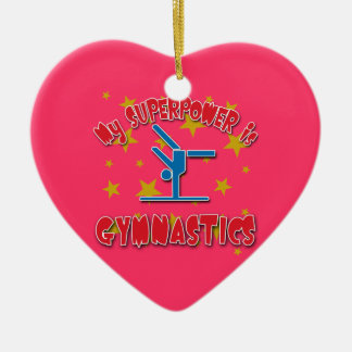 My Superpower is Gymnastics Ceramic Tree Decoration