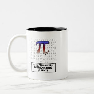 My Superpower is Memorizing Pi Digits Two-Tone Coffee Mug