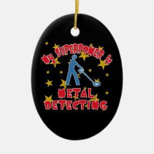 My Superpower is Metal Detecting Ceramic Tree Decoration
