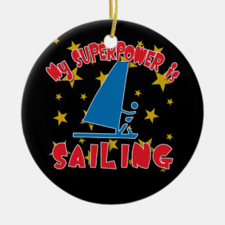 My Superpower is Sailing Ceramic Tree Decoration
