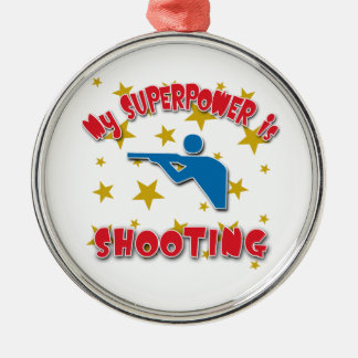 My Superpower is Shooting Metal Tree Decoration