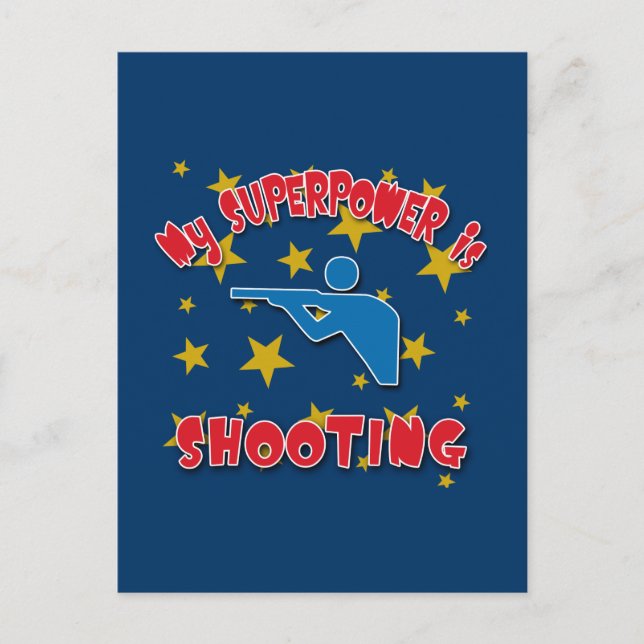 My Superpower is Shooting Postcard (Front)