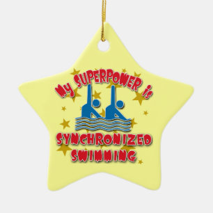My Superpower is Synchronised Swimming Ceramic Tree Decoration