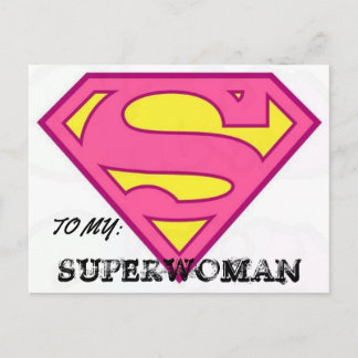 MY SUPERWOMAN POSTCARD