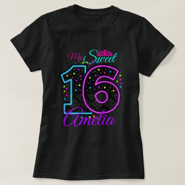 my sweet 16 sixteen customizer T-Shirt (Design Front)