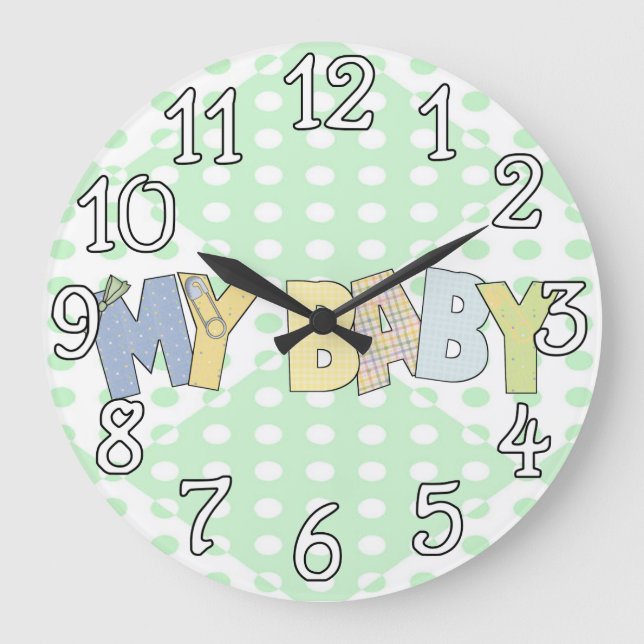 My Sweet Baby Nursery Wall Clock (Front)