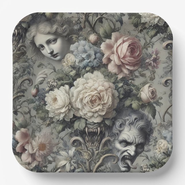 My Sweet Fang – Gothic Victorian Paper Plate (Front)