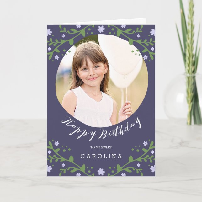 My Sweet Girl | Personalised Photo Birthday Card (Front)