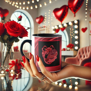 My Sweet Heart Red Shiny Valentine Coffee Mug