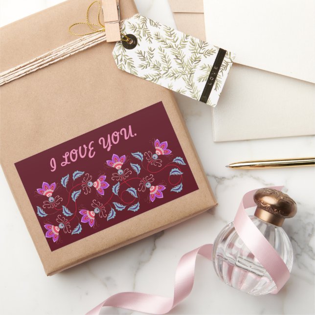 MY SWEET LOVE GIFT FOR GIRLFRIEND, WIFE, HUSBAND RECTANGULAR STICKER (Gifting)