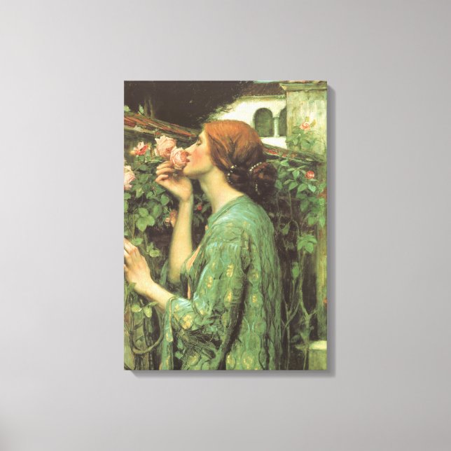 My Sweet Rose, or Soul of the Rose by Waterhouse Canvas Print (Front)