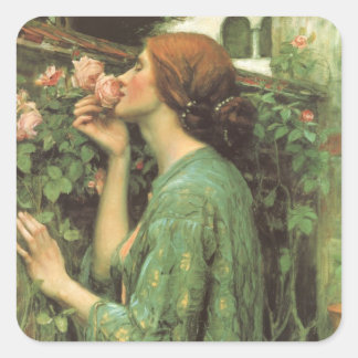 My Sweet Rose, or Soul of the Rose by Waterhouse Square Sticker