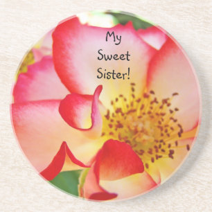 My Sweet Sister! sandstone coaster gifts Rose