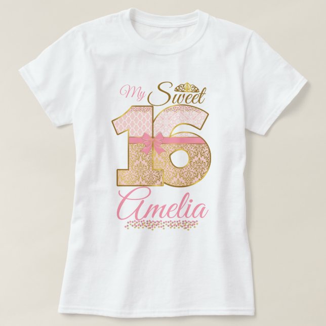 My sweet sixteen customizer | my sweet 16th | T-Shirt (Design Front)