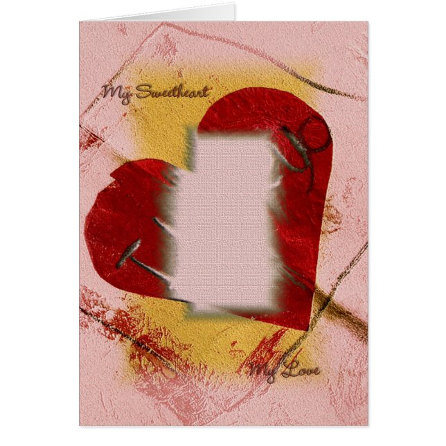 My Sweetheart Card Template (Front)