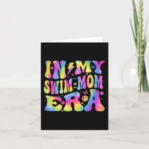 My Swim Mum Era Funny Swimmers Swimming Coach Moth Card