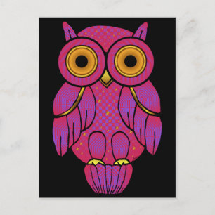 My$t Owl Midnight Postcard