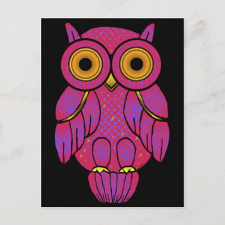 My$t Owl Midnight Postcard