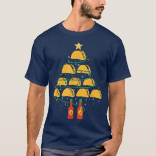 MY TACOS CHRISTMAS TREE Pajama Shirt Xmas Funny T-
