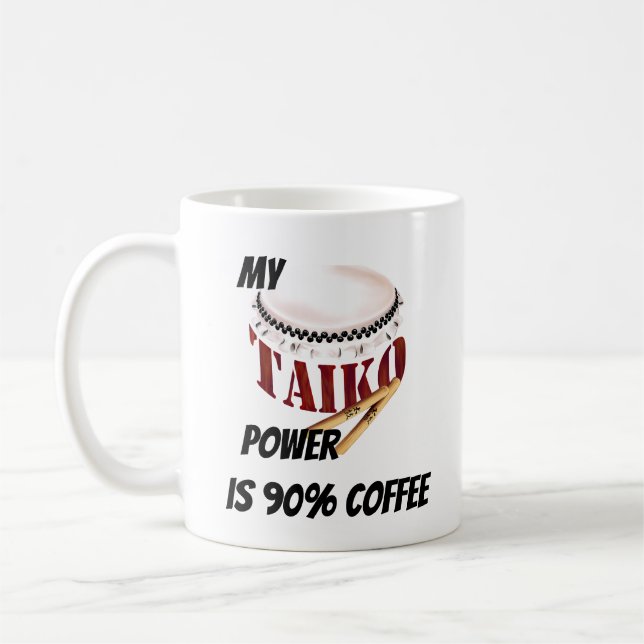My taiko power is 90% coffee mug (Left)