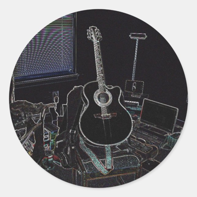 My Takamine (Sticker-Large) Classic Round Sticker (Front)