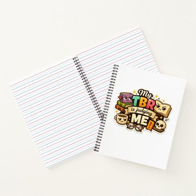 My TBR Is Judging Me Reading Journal Book Tracker  (Inside)