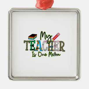 My Teacher Is One Melon Metal Tree Decoration