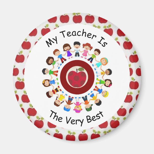 My Teacher Is The Very Best  Magnet (Front)