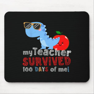 My Teacher Survived 100 Days Of Me Fun 100 Days Of Mouse Mat