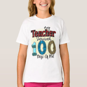 My Teacher Survived 100 Days of Me, Funny T-Shirt