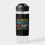 My Teacher Survived 100th Day Of Me School Water Bottle<br><div class="desc">My Teacher Survived 100th Day Of Me School</div>