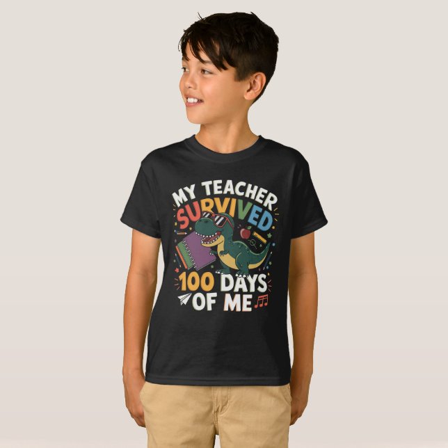 My Teacher Survived the School Year T-Shirt (Front Full)