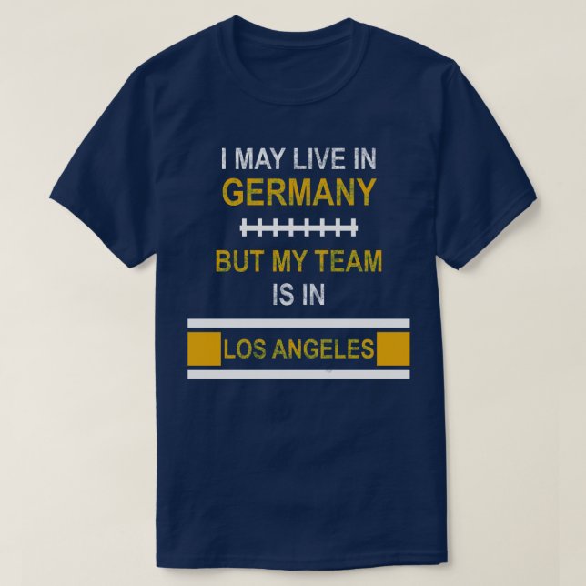 My team is in Los Angeles Chargers fan design T-Shirt (Design Front)
