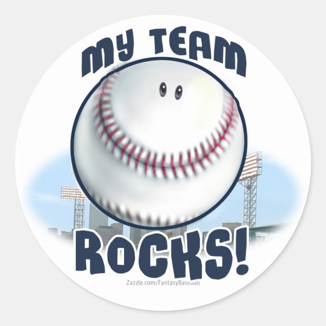 My Team Rocks Sticker (Front)