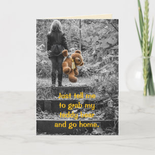 MY TEDDY BEAR BELATED BIRTHDAY CARD