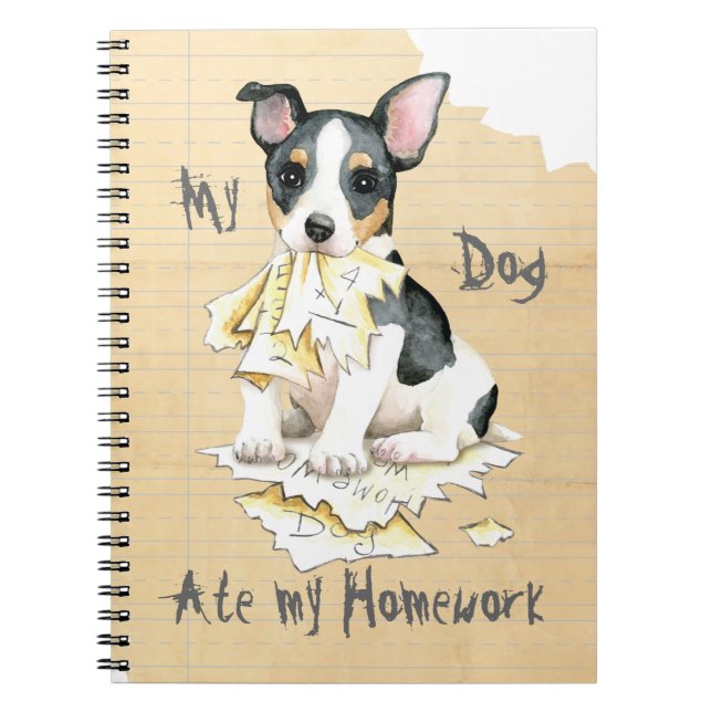 My Teddy Roosevelt Terrier Ate my Homework Notebook (Front)