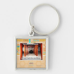 My temple is prepared. key ring