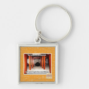 My temple is prepared. key ring