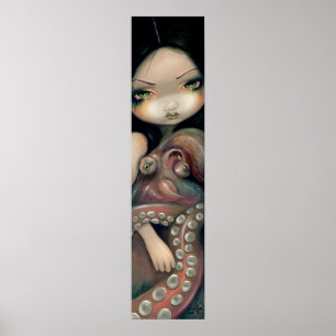 My Tentacled Friend ART PRINT octopus mermaid goth
