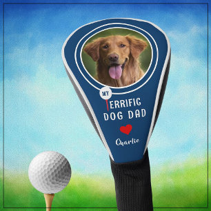 My Terrific Dog Dad Personalised Golfer Photo  Golf Head Cover