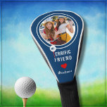 My Terrific Friend Personalised Golfer Photo  Golf Head Cover<br><div class="desc">What a lovely and fun way to cheer her on the course -- and, yes, of course, she is terrific! With tee and ball -- photo and heart -- it will make her day. Personalise with a valued photograph that tells the story of your friendship. This is a wonderful gift...</div>