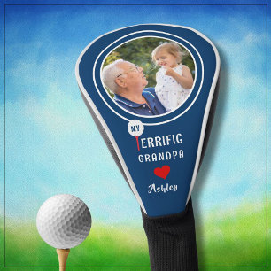 My Terrific Grandpa Personalised Golfer Photo Golf Head Cover