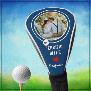 My Terrific Wife Personalized Golfer Photo  Golf Head Cover