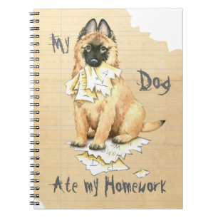 My Tervuren Ate My Homework Notebook
