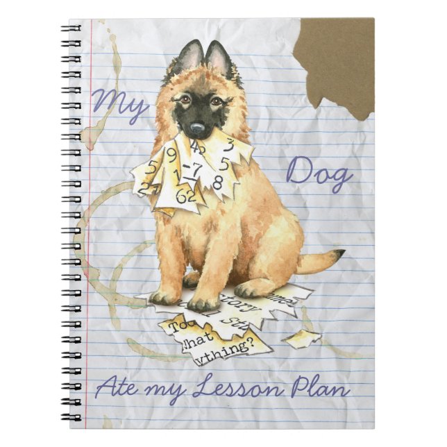 My Tervuren Ate My Lesson Plan Notebook (Front)