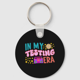 My Testing Era School Teacher Student Groovy Test Key Ring