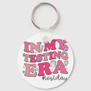 My Testing Era Teachers Student Rock The Test Test Key Ring