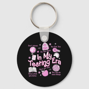 My Testing Era Teachers Student Rock The Test Test Key Ring
