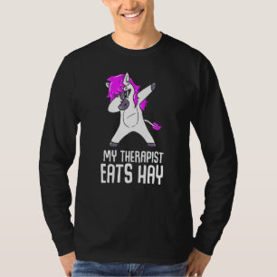 My Therapist Eats Hay Horse Rider T-Shirt